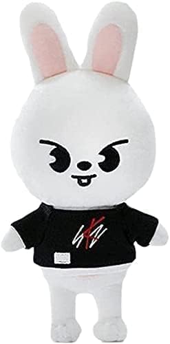 Bursker 20 cm Kpop Stray Kids Puppe aus Plüsch, Skzoo Cartoon Plüsch mit Neuer Kleidung, SKZ Zeichnung für Fans (Leebit) von Bursker