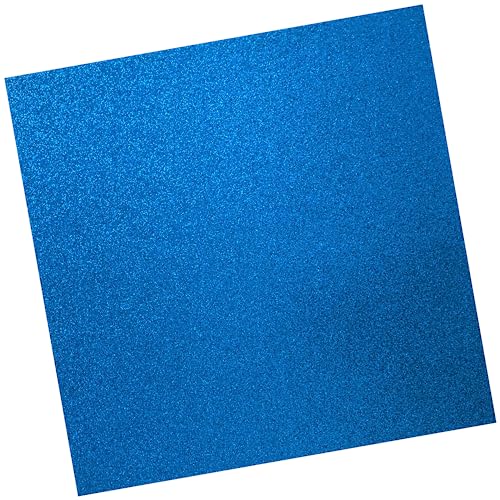 Blauer Glitzer-Karton (10 Blatt, 300 g/m²), blauer Karton, 30,5 x 30,5 cm, farbiger Karton (blau) von BusyPet