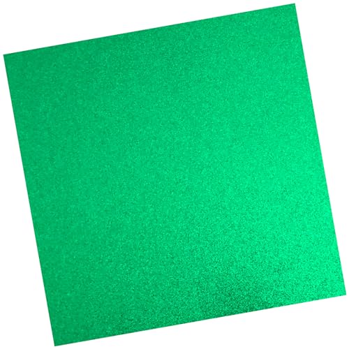 Grüner Glitzer-Karton (10 Blatt, 300 g/m²), grüner Karton, 30,5 x 30,5 cm, farbiger Karton (grün) von BusyPet