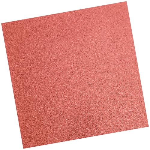 Kupferroter Glitzer-Karton (10 Blatt, 300 g/m²), kupferroter Karton, 30,5 x 30,5 cm, farbiger Karton (Kupfer) von BusyPet