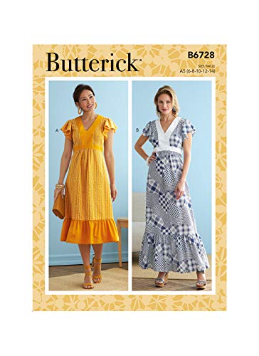 Butterick Pattern B6728-A5 32-34-36-38, 32-34-36-38-40 von Butterick