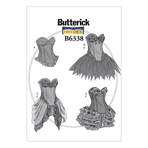 Butterick Muster 6338 E5, Kostüme für Damen, Größen 42-50, Tüll, (14-16-18-20-22) von Butterick