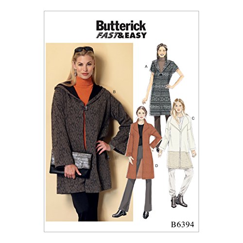 Butterick Patterns Butterick 6394 ZZ Schnittmuster Coat, Mehrfarbig, Größen lrg-xxl von Butterick