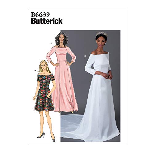 Butterick B6639A5 Schnittmuster für Damen in Knielang, knöchellang und bodenlang, Papier, Sizes 6-14 von Butterick