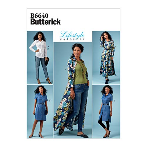 BUTTERICK B6640E5 Easy to Sew Women's Petite Top, Pants, and Dress Sewing Patterns, Sizes 14-22 Schnittmuster von Butterick