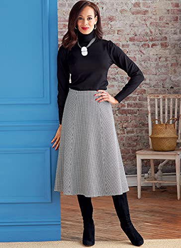 BUTTERICK B6866A5 Schärpe und Rock für Damen Schnittmuster-Set, Code B6866, Papier, mehrfarbig, Sizes 6-8-10-12-14 von Butterick