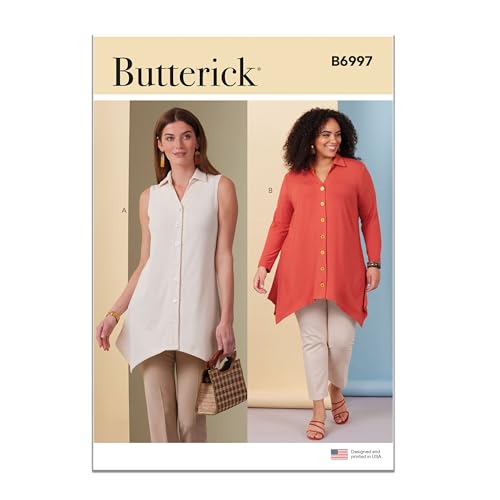 BUTTERICK Paper Pattern B6997AA Strickoberteile für Damen und Damen, Größe AA (38-40-42-44-46) von Butterick