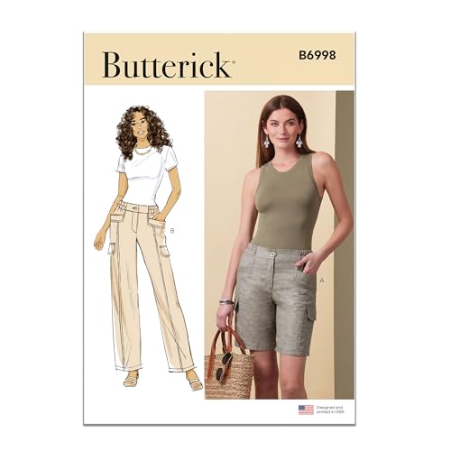 BUTTERICK Paper Pattern B6998Y5 Shorts und Hosen für Damen, Y5 (46-50-52-54) von Butterick