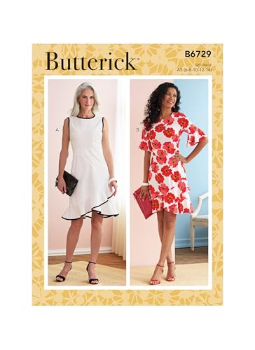 Butterick B6729A5 Damenkleider, A5 (6-8-10-12-14) von Butterick