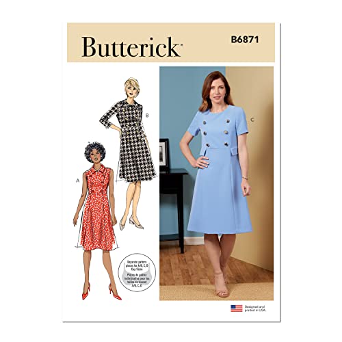 Butterick B6871A5 Damenkleid A5 (34-38-40) Papier von Butterick