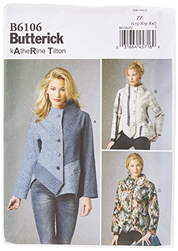 Butterick BTK 6106 ZZ (LRG-XLG-XXL) Schnittmuster zum Nähen, Elegant, Extravagant, Modisch von Butterick