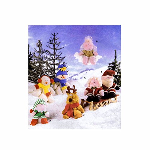 Butterick Pattern 5731 Holiday Beany Buddies! by von Butterick