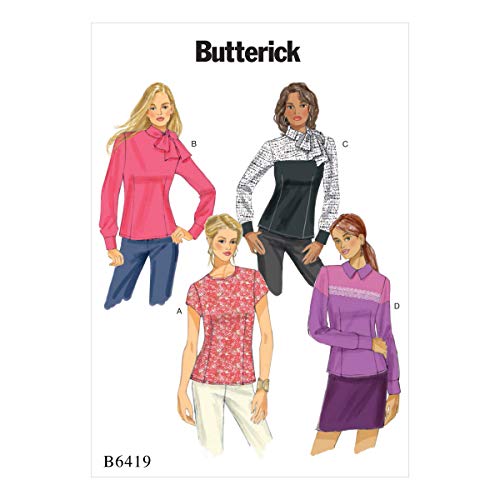 Butterick Patterns Butterick 6419 A5, Schnittmuster Bluse, Größen 6–14, Mehrfarbig von Butterick