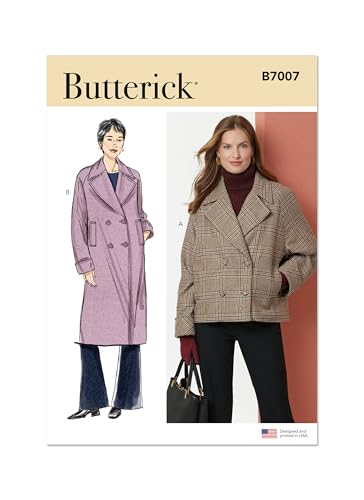 Butterick Schnittmuster B7007K5 Damenjacke und Mantel K5 (36-38-40-42-44) von Butterick