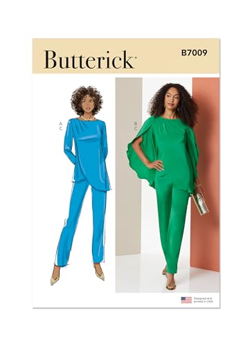 Butterick Schnittmuster B7009K5 Tuniken und Hosen für Damen, K5 (36-38-40-42-44) von Butterick