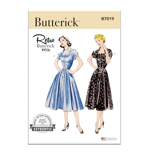 Butterick Schnittmuster B7019K5 Damenkleid K5 (36-38-40-42-44) von Butterick