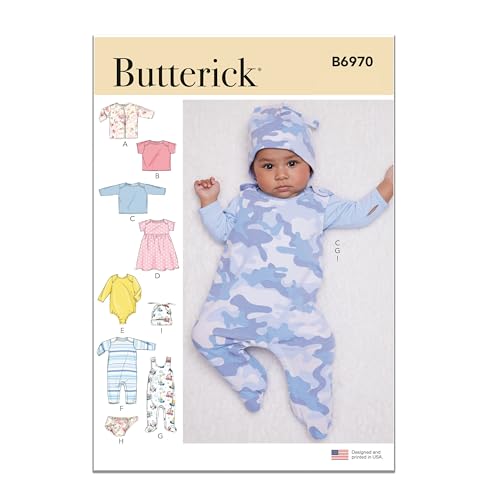 Butterick Schnittmuster für Baby-Sportbekleidung, mehrfarbig, 2 Stück von Butterick