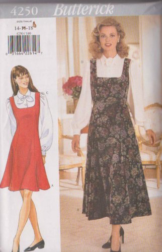 MISSES MISSES PETITE JUMPER & BLOUSE SIZE 14-16-18 BUTTERICK EASY PATTERN 4250 by Butterick von Butterick