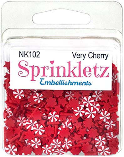 Knöpfe Galore INC NK102 Sprinklets EmBLLSMNT Cherry von Buttons Galore