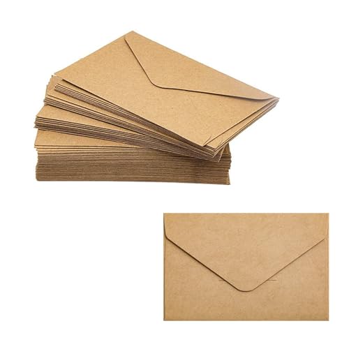 Kraftpapier Karten mit Briefumschläge, Blanko Faltkarten, Recycling Kuverts Braun, 30 Stück (11,5x17cm) Briefumschläge, Klappkarten mit Umschlägen, Kraftpapier mit Umschlag, Braun Briefumschläge von Butyeak