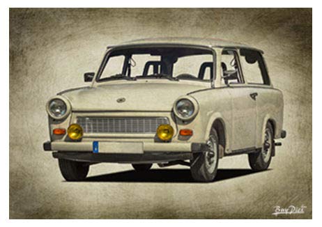 BuyPics4U Poster Plakat Wandbild mit Motiv von Trabant Tr 9 im Format DIN A1 und A2 von BuyPics4U