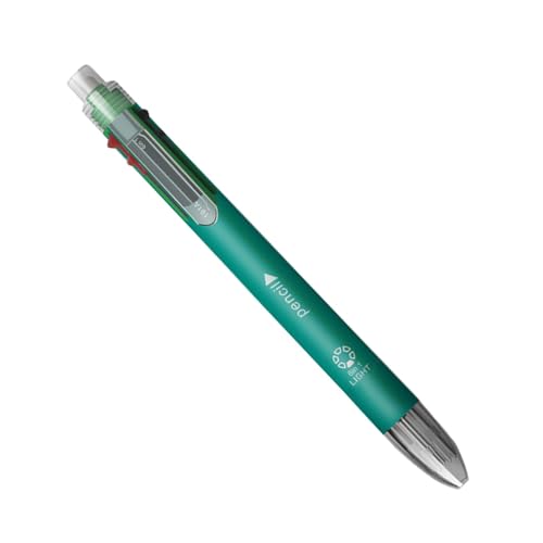 Bvizyelck Kugelschreiber, glatt schreibende Stifte, Druckkugelschreiber - 5 Farben austauschbare Schreibstifte mit Bleistift | Multifunktionaler Schulbedarf, mit Feder einziehbares Büromaterial für von Bvizyelck