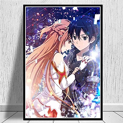 Bvlglp 5D DIY「Sword Art Online Photos」Diamond Painting Kit,malerei Diamant Full Diamond Embroidery Rhinestone,Art Craft for Home Wall Decor -40x60cm von Bvlglp