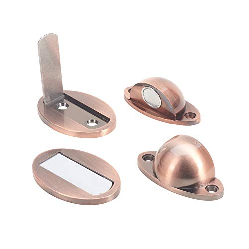 ByNGSDCC Türstopper für Boden, Türstopper for den Innenbereich, Türstopper for Schlafzimmer, Schrank, Kommode, Zinklegierung, Magnetverschluss, Kupferton, 2 Stück(Copper,2 Pieces) von ByNGSDCC