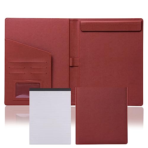 Portfolio-Ordner, Portfolio-Ordner aus PU-Leder for A4-Notizblockhalter, Business-Padfolio for Lebensläufe, Notizblöcke und Vorstellungsgespräche, Padfolio-Ordner im Letter-Format for Damen/Herren(Bro von ByNGSDCC