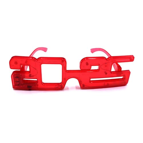 Blinkende Brille für Neujahr | Neujahrsbrille 2025 | leuchtende Brillen Spielzeug | Leuchtende Neonbrille | Blinkende Neujahrsbrille | Happy Eyeglasses for New Year Flashing Eyewear von Byeaon