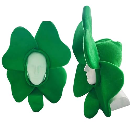 Byeaon St. Patricks Day Hut, Kleeblatthut - Grüne Kobold-Kopfbedeckung | St. Patrick's Day-Accessoires, irische Festival-Kleeblatt-Kostüme für Teenager und Erwachsene von Byeaon