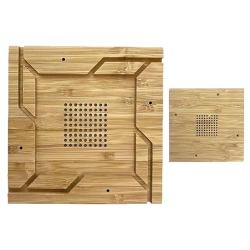 Byeon Bee Escape Board Square, Holzrahmen -Bienenzubehör mit Löchern - Produzieren Sie Honey Fly Keeper Hive -Teiler für Landwirt von Byeaon