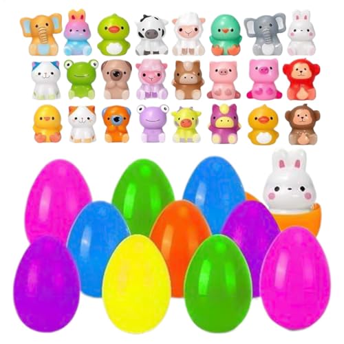 Easter Egg Füllstoff Squishy Toys, 24 Pack Springfestivals, Unterhaltsame Osterparty -Gefälligkeiten Matschigen Preisen, Fördern Kreatives Spiel, Robustes Material Für Kinder Und Weihnachtsfeiersp von Byeaon