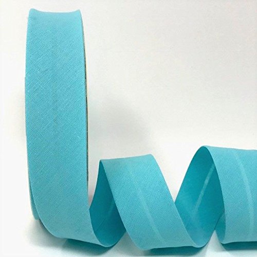 Byetsa Aqua 30 mm Polycotton Schrägband auf einer 25 m Rolle von Byetsa