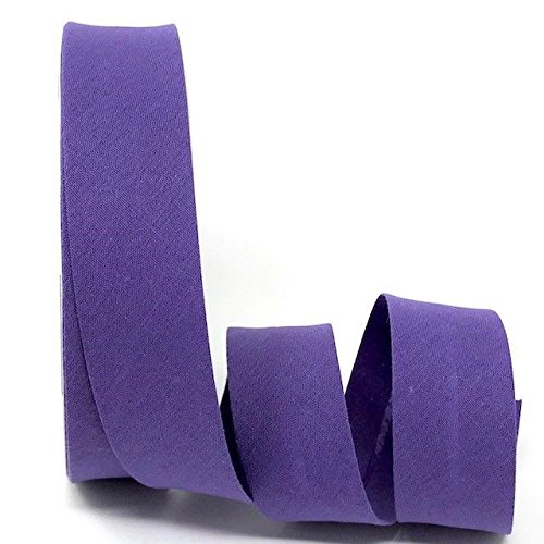 Byetsa violett 30 mm Polycotton Schrägband auf einer 25 m Rolle von Byetsa