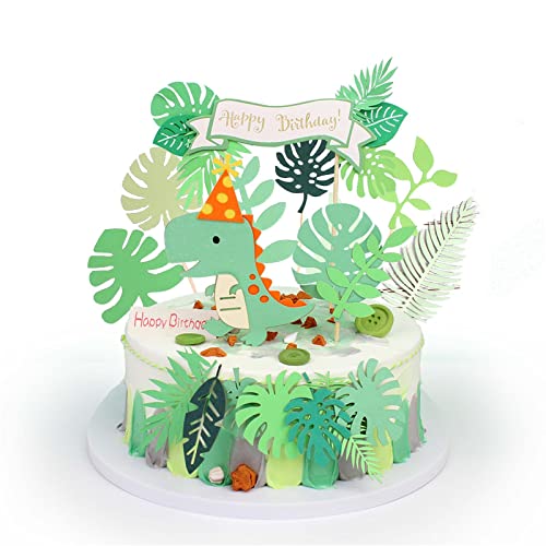 Bymivofun 11 Stück Dinosaurier Kuchen Topper, Niedlicher Zoo Geburtstagstorte Einsätze Dekoration für Kinder Baby Kinder Jungen Mädchen Geburtstag Party Supplies von Bymivofun