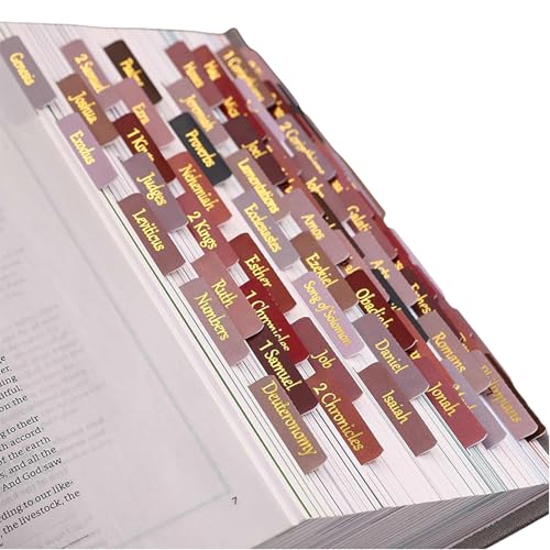 Bzzerumy Haftnotizen Set für Bibel, Selbstklebende Sticky Index Tabs, Seitenmarkierungen, Transparente Sticky Tabs, Bibel Zubehör für Studium, Schule und Büro, Perfekt für Notizen, Markierungen von Bzzerumy