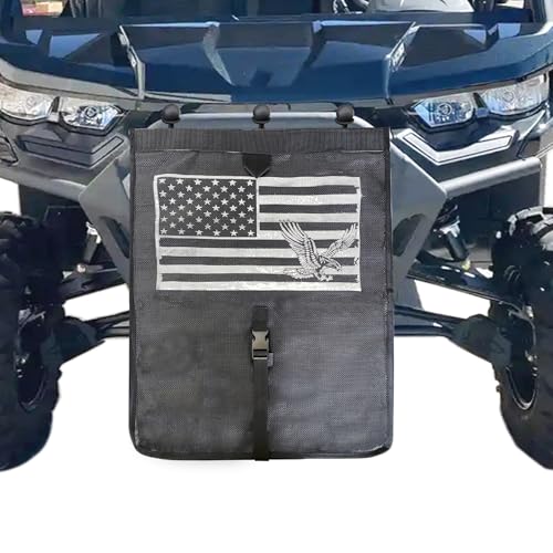 C CLINK Universal-Müllsack, Aufbewahrungstasche, Netzstoff, groß, kompatibel mit Polaris RZR Can-Am CFMOTO Teryx Mule Arctic Cat Pioneer Golfwagen, Boot (amerikanische Flagge) von C CLINK