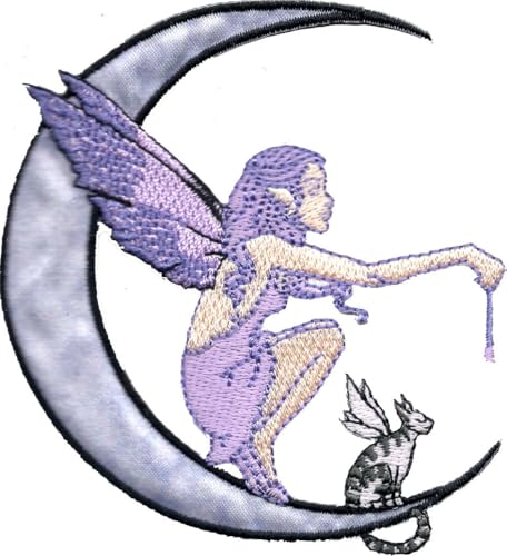 Amy Brown Moon Fairy & Cat Patch von C&D Visionary