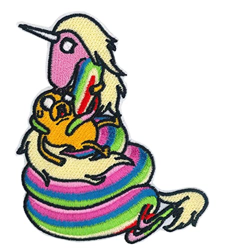 C&D Visionary Adventure Time Jake & Lady Rainicorn Patch, Gelb, Rosa von C&D Visionary