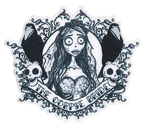 C&D Visionary Aufnäher "Corpse Bride", Tattoo-Kunst, Schwarz/Weiß von C&D Visionary