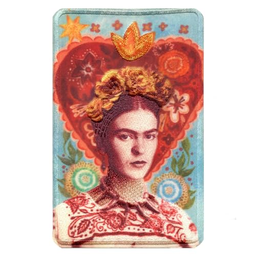 C&D Visionary Frida Kahlo Heart Portrait Patch rot von C&D Visionary