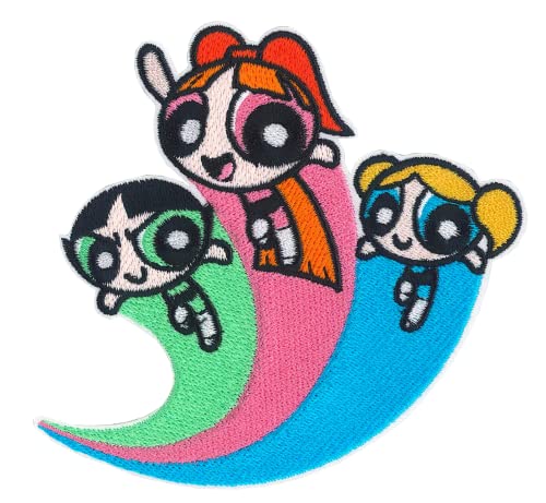 C&D Visionary Powerpuff Girls Flying Patch, Rosa, Grün von C&D Visionary