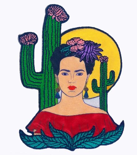 Frida Kahlo Cacti Portrait Patch von C&D Visionary