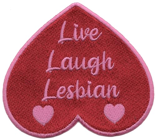 LGBTQ+ Live Laugh Lesbian Patch von C&D Visionary