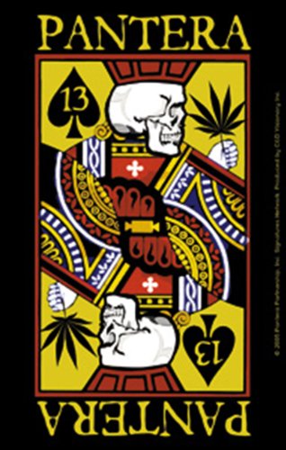 PANTERA AUFKLEBER STICKER # 14 PLAYING CARD - 14x9cm von C&D Visionary