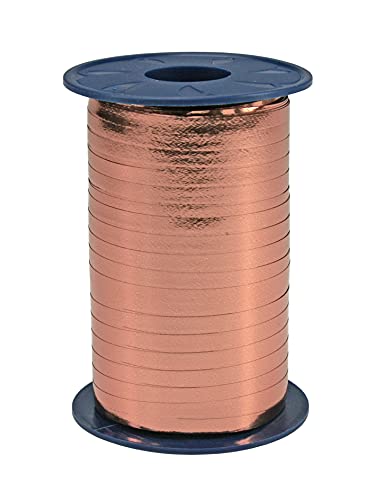 C.E. Pattberg MEXICO Metallic Geschenkband Rosegold 400 Yards Ballonband für Geschenkverpackungen, 0,5 cm Breite, Zubehör für Dekoration & Basteln, Dekoband für Geschenke von C.E. Pattberg