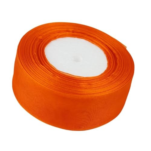 Organzaband Breite 4 cm x 50 Yard Gastgeschenke Tüll Schleier Verpackung Dekoration Geschenk (Orange) von C.X.Y.