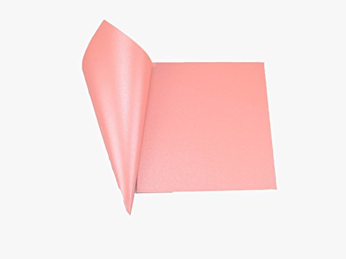 Papierkegel, 50 Stück, Perleffekt, glänzend, 250 g, Größe 15 x 15 cm, Bastelmaterial, DIY, Reisbehälter, Gastgeschenke rosa scuro von C.X.Y.