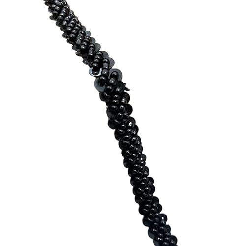 CAAXAINGJIAG Spitzenband. Spitzenband Stoff Nähen DIY Handwerk, Handperlen Paillettenband Spitze Dekoband, Spitze for Nähen, Basteln, Hochzeit, Vorhang(Black) von CAAXAINGJIAG